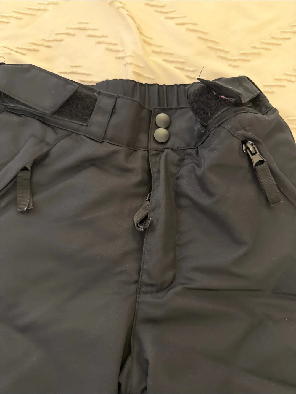 Black Insulated Snow Pants - Picture 3 of 10